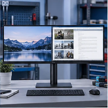Иллюстрация монитора для страницы LG